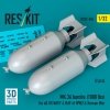 RESKIT RS32-0548 MK.36 bombs (1000 lbs) for all US NAVY & RAF of WW2 & Korean War (2 pcs) (3D Printed) 1/32